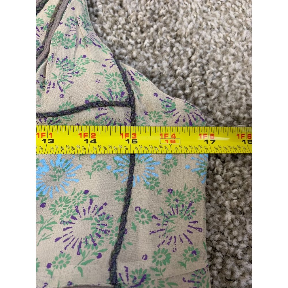 Free People Pale Mint Embroidered Tunic with Purple Trim - Picture 11 of 13